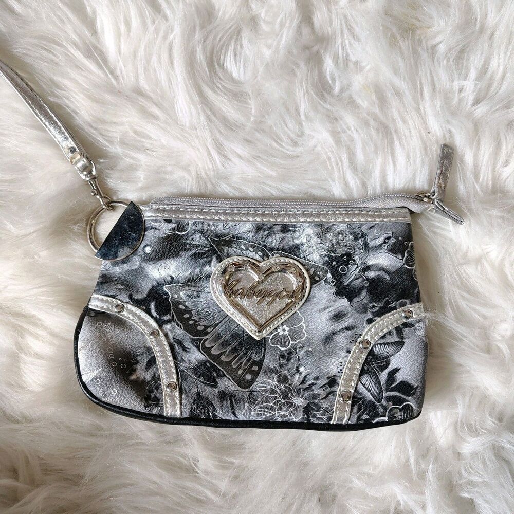 Y2K Studded Bling Butterfly Wristlet